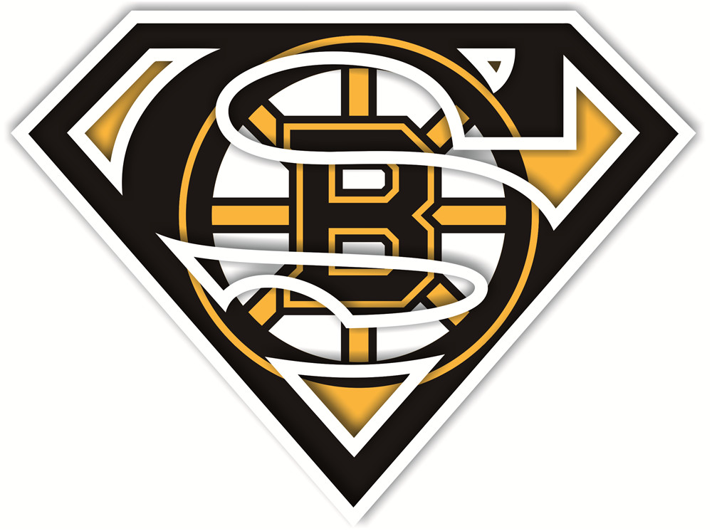 Boston Bruins superman logos iron on heat transfer...